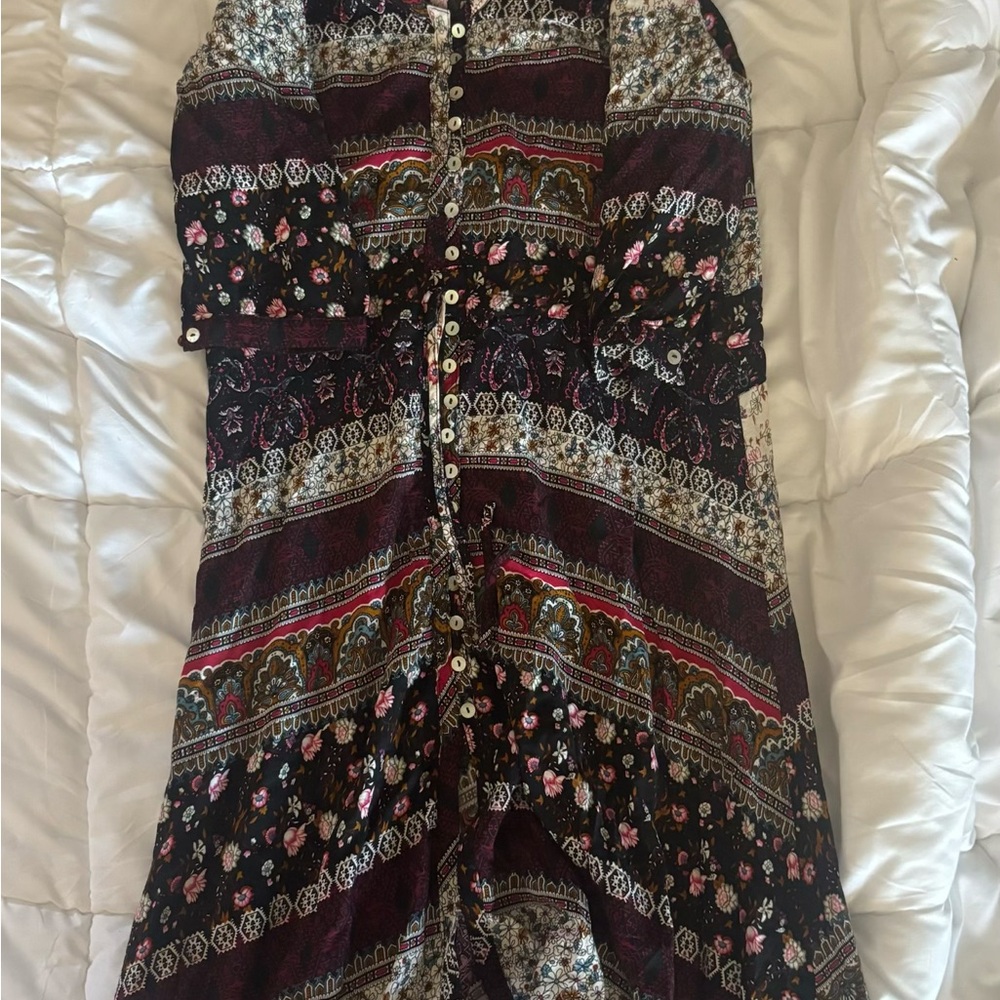 Le Salty Boho Floral Maxi Dress